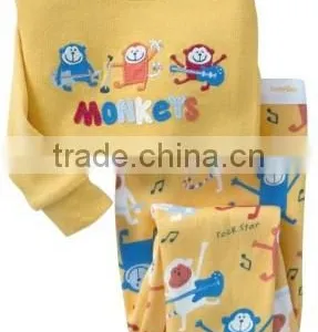 Wholesale Baby Boys and Girls Long Sleeve 2pc Cotton Pajmas Kids Pijamas Child Sleepwear thumbnail-3