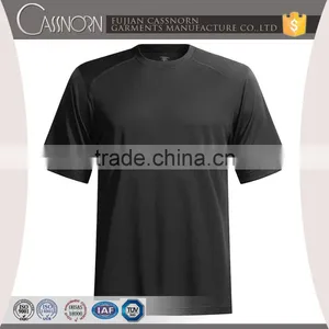 Factory Price Simple Design Pure Color Crew Neck Men Knitted T-shirt thumbnail-2