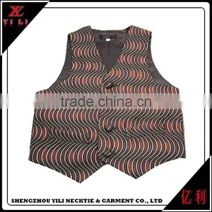 Assured Quality Cheap Portable Men Jacquard Vest Polyester thumbnail-6