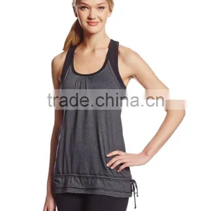 Custom 2017 Slim Fit Nylon/Lycra Women Soft Fitness Yoga Wear/tank Top thumbnail-3