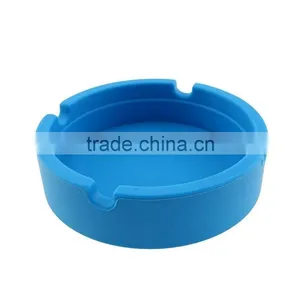 Pocket Portable Silicon Round Ashtray With Custom Logo thumbnail-6