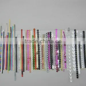Hot Fix Spangle Sequins Roll Back With Glue for Hot Fix Sequin Motif thumbnail-4