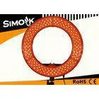 42W 5500K / 3200K Ring Shape LED Photography Ring Light With Orange Diffuser Carry Bag thumbnail-1