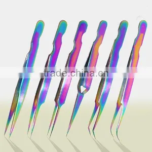 Complete Set of High Quality Eyelash Extension Tweezers, Japanese Steel Best Quality Eyelash Extension Tweezers thumbnail-1