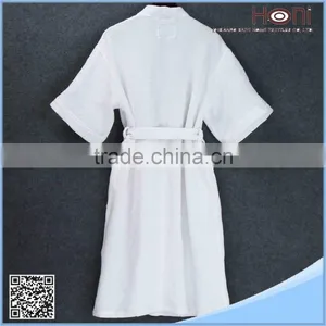 100% Cotton Waffle Hotel Spa Bathrobe thumbnail-2