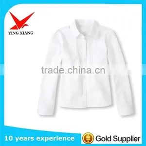 High Quality- Trade Assurance Supplier 100%r Cotton Fabric Used for School Uniform- Girl Style- Long Sleeve thumbnail-1