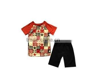 Unique Fashional Boys'T-shirt Printed Tractors Tops With Shorts Children Kids Clothing Sets thumbnail-5