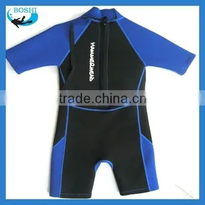3mm Neoprene Surf Shorts for Children Ladies Short Sleeve Suits thumbnail-3
