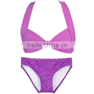 Women Swimwear Fishscales Mermaid Beachwear Bikini thumbnail-2