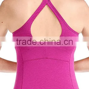 Nylon Spandex Custom Dri Fit Running Brazilian Sports Tank Top Women's Singlets thumbnail-3