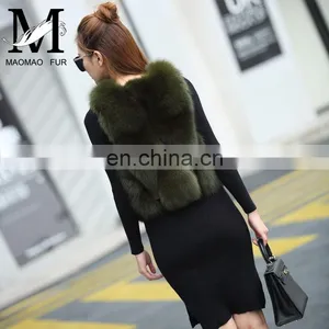 2016 New Genuine Real Fox Fur Vest Women's Fox Fur Coat Natural Fur Fox Vest thumbnail-5