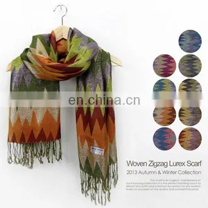Zigzag Woven Scarf thumbnail-1