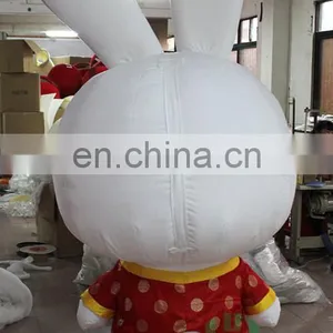 New Arrival!!!HI CE Inflatble Rabbit Mascot Costume in 2 Meters,inflatable Animal Mascot Costume for Hot Sale thumbnail-6