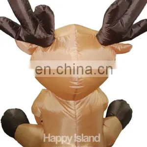 HI Inflatable Indoor Christmas Decorations Sitting Reindeer thumbnail-2