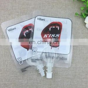 YBJ FDA/BRC/ Plastic Detergent Packaging Stand up Spouted Pouch for Red Wine thumbnail-5