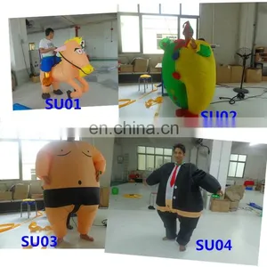 Costume Kids or Adult Cown Inflatable Wrestler Sumo Costume Fight thumbnail-4