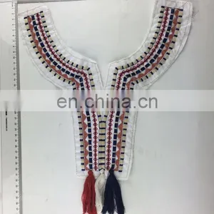 2016 Embroidered Neckline With Tassel For Garment Decorative thumbnail-5