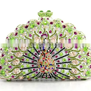 Crystal Rhinestone Handbag Evening Clutch Bag Handmade Women Bag Set thumbnail-6