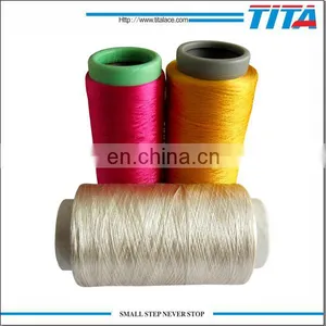 Hot Sale Dope Dyed AA Grade Semi Dull Twist 100% Polyester Yarn thumbnail-1