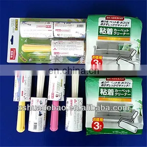 Paper Adhesive Floor Cleaning Roller For Clothes Dust Remove Sticky Lint Roller thumbnail-4