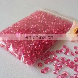 Pink 4.5mm Acrylic Diamond Confetti for Wedding Decoration Table Scatters thumbnail-1