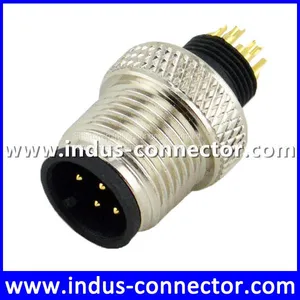 Ip68 a Code 12 Pin Rated Voltage M12 Molded Connector for Phone Line Cord thumbnail-1