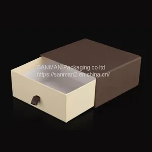 Paper Drawer Jewelry Packaging Box With Lid thumbnail-3