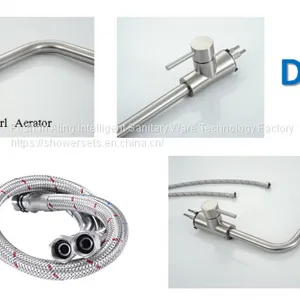 WL-01-002 Single Hole SUS304 Faucet 35mm Cartridge Brushed Nickel High End Kitchen Faucets thumbnail-3