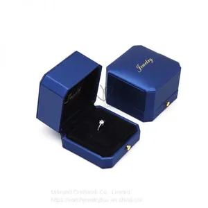 Unique Hot Sale Custom Brand PU Leather Jewelry Set Box Plastic Gift Box for Necklace Ring Pendant Bracelet Jewelry thumbnail-3