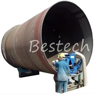 Large Steel Pipe Inner Surface Shot Blasting Machine thumbnail-1