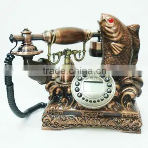 Western Style Fish Shape Luxury Antique Telephone thumbnail-1