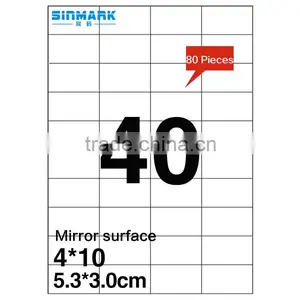 SINMARK 5.3*3.0cm Mirror Surface Mirror Decorative Wall Sticker thumbnail-1