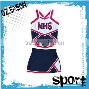 High Quality Spandex Youth Hot Sexy Girls Cheerleading Uniforms thumbnail-1