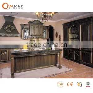 Customized Cabinets Wood Kitchen,China Factory Whole Set Mini Solid Wooden Kitchen thumbnail-3