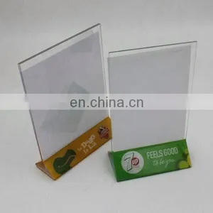 Triangle Table Top A3 A4 A5 A6 Insert Plastic Acrylic Sign Holder for Restaurant thumbnail-3