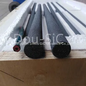 ReSiC Pins, Recrystallized Silicon Carbide Ceramic Tube, RSiC Bars, RSiC Pipes in China Tangshan SnDou thumbnail-2