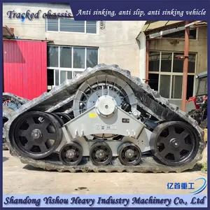 Retrofitting a Harvester With Triangular Track Wheels to Prevent Sinking in Mud thumbnail-2