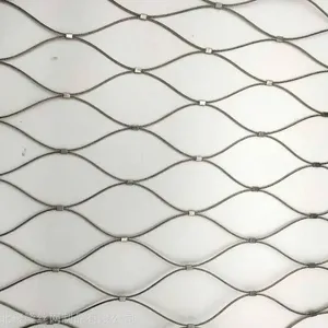 Fall Protective Multi-Storey Car Parks Greenery Facade Stainless Steel Construction Decoration Safety Wire Rope Cable Net Climbing Mesh thumbnail-2
