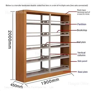 Library Bookstack LCB795-Customizable Single/Double Sided| Boltless SPCC Steel Shelving for Law Libraries-Custom Size& Color thumbnail-1