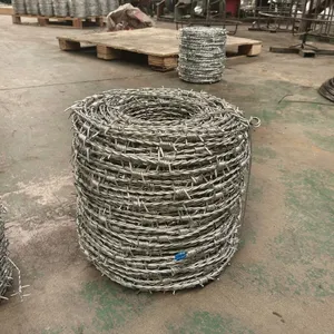 Galvanized Barbed Wire Mesh Stainless Steel Barb Wire Fence Roll thumbnail-6