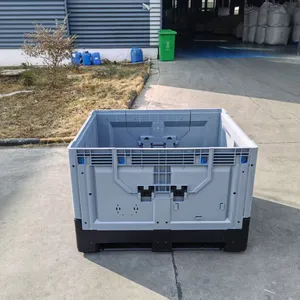 Recyclable PP Plastic Pallet Box With Lid Anti-Corrosion for Chemical Industry Transportation thumbnail-5