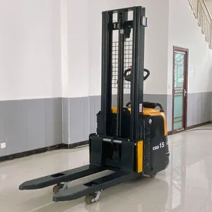 Free Shipping Electric Pallet Stacker Crane 1.5-ton Walking Electric Stacker Crane Supports Customized Product CE Certification thumbnail-3