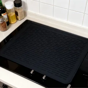 Silicone Induction Cooktop Mat Magnetic Stove Top Protector Heat Resistant Hot Pad Countertop Guard Kitchen Dish Drying Mat thumbnail-3