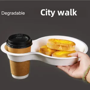 Disposable Bagasse Tableware Thick Leak Proof Oil Resistant Food Safe thumbnail-5