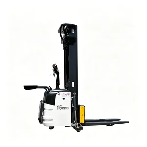Sit Down New Forklift 1.5 Ton 4.5m Portable Small Mini Hydraulic Triple Mast Pallet Electric Stacker thumbnail-1