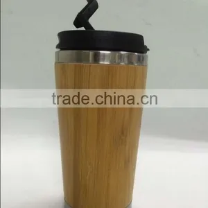 Mlife Hot Sell on Banboo Outer and Stainless Steel Inner Water Bottle thumbnail-5
