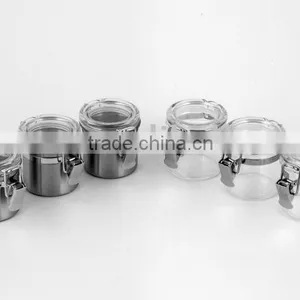 3pcs Stainless Steel Canister Set thumbnail-1