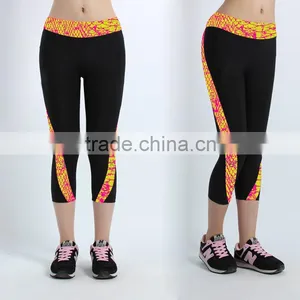 (OEM/ODM Factory) Yoga Pants Brand Yoga Crops Fitness & Exercise Crops Pants Yoga Brand Quick-dry thumbnail-4