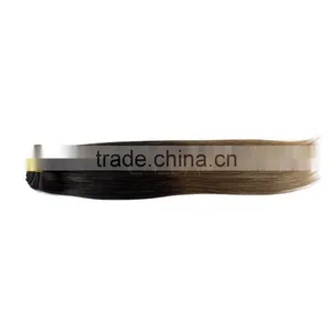 Wholesale Double Drawn Colored Brazilian Human Hair Extension Two Tone Clip in Hair Extensions Supplier's Choice thumbnail-2