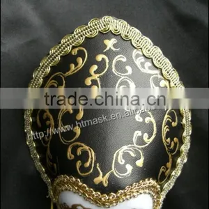Hanging Ornament Plastic Venice Mask With Earrings Luxury Venetian Masks With Magnet for Party Carnival Decoration thumbnail-5